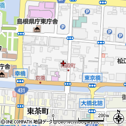 島根県松江市殿町63周辺の地図