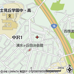 神奈川県横浜市旭区中沢1丁目14周辺の地図