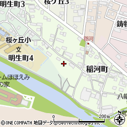 岐阜県関市稲河町周辺の地図