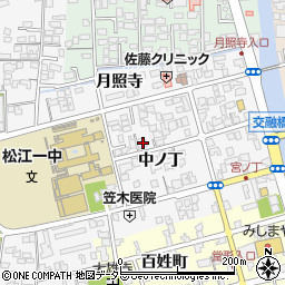 島根県松江市外中原町中ノ丁92-2周辺の地図