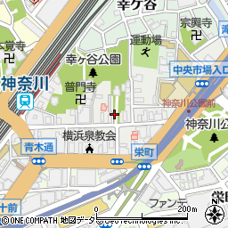 神奈川県横浜市神奈川区青木町周辺の地図