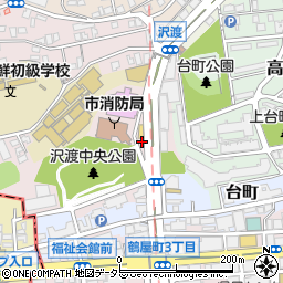 神奈川県横浜市神奈川区沢渡2周辺の地図