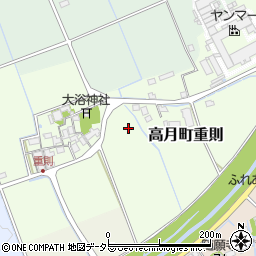 滋賀県長浜市高月町重則周辺の地図