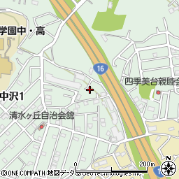 神奈川県横浜市旭区中沢1丁目15周辺の地図