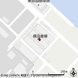 横浜倉庫周辺の地図