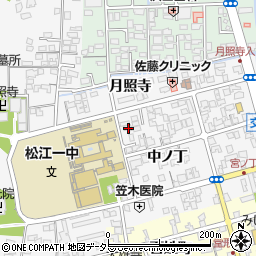 島根県松江市外中原町中ノ丁110-1周辺の地図
