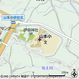 飯田市立山本小学校周辺の地図