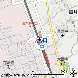 高月駅周辺の地図