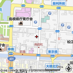 島根県松江市殿町71周辺の地図