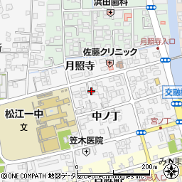 島根県松江市外中原町中ノ丁109周辺の地図