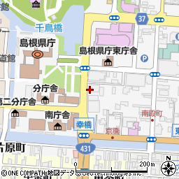 島根県松江市殿町110周辺の地図