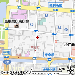 島根県松江市殿町391周辺の地図