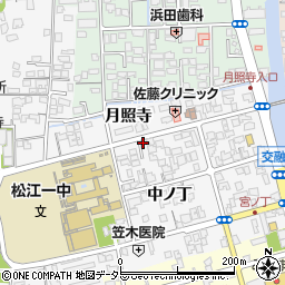 島根県松江市外中原町中ノ丁109-8周辺の地図