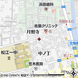 島根県松江市外中原町中ノ丁108-5周辺の地図