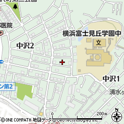 神奈川県横浜市旭区中沢1丁目57周辺の地図