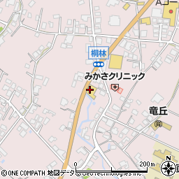 メガテン　竜丘店周辺の地図