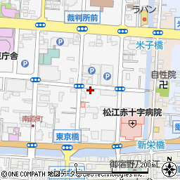 島根県松江市母衣町91周辺の地図