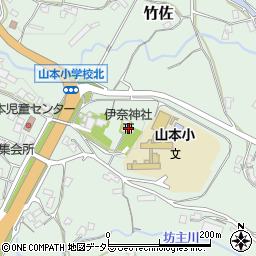 伊奈神社周辺の地図