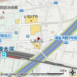 神奈川県大和市上草柳113-6周辺の地図