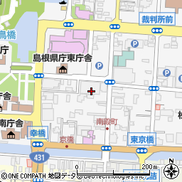 島根県松江市殿町周辺の地図