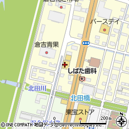 炭火焼肉酒家牛角　倉吉店周辺の地図