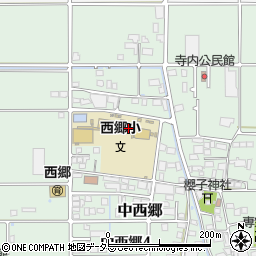 岐阜市立西郷小学校周辺の地図