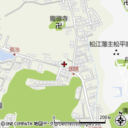 島根県松江市国屋町国屋上696周辺の地図