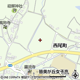 島根県松江市西尾町周辺の地図