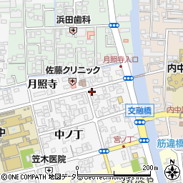 島根県松江市外中原町中ノ丁105-5周辺の地図