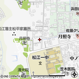 島根県松江市外中原町鷹匠町173周辺の地図