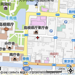 島根県松江市殿町123周辺の地図