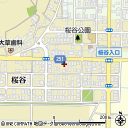 ホワイト急便桜谷店周辺の地図