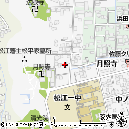 島根県松江市外中原町鷹匠町173-2周辺の地図
