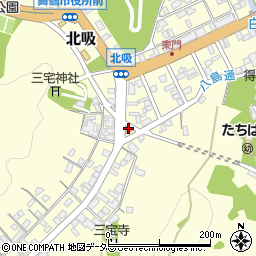 舞鶴北吸郵便局周辺の地図