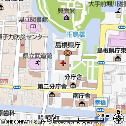 島根県議会周辺の地図