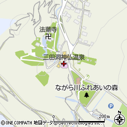 三田洞神仏温泉周辺の地図