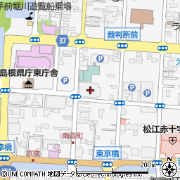 島根県松江市殿町383周辺の地図