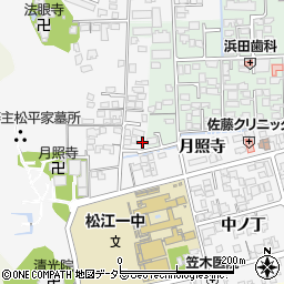 島根県松江市外中原町鷹匠町130-4周辺の地図