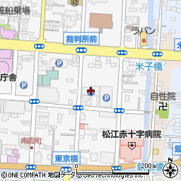 松江市南殿町　商店街振興組合周辺の地図