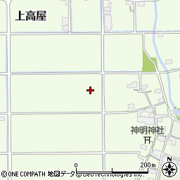 岐阜県本巣市上高屋周辺の地図