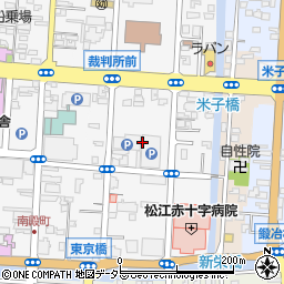 島根県松江市母衣町周辺の地図