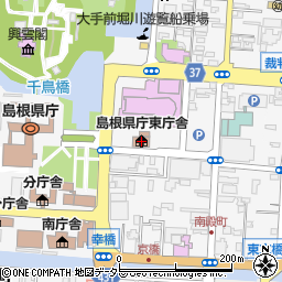 島根県松江市殿町128周辺の地図