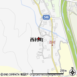 滋賀県長浜市西村町周辺の地図