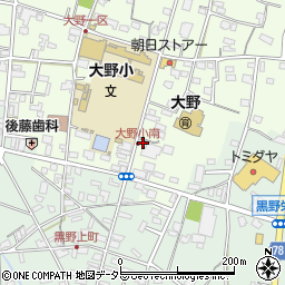 日本習字大野教室周辺の地図