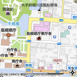 島根県庁　環境生活部文化国際課文化振興室周辺の地図