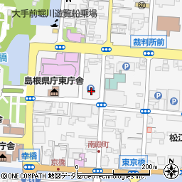 島根県営駐車場周辺の地図