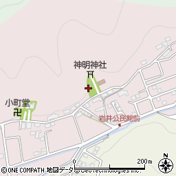 岩井北公園トイレ周辺の地図