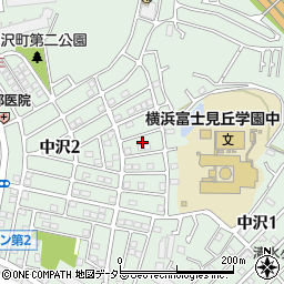 神奈川県横浜市旭区中沢1丁目59周辺の地図