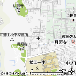島根県松江市外中原町鷹匠町168-1周辺の地図