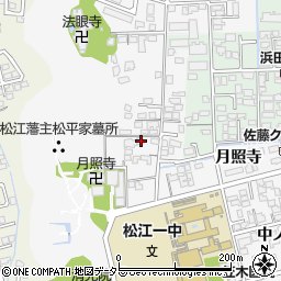島根県松江市外中原町鷹匠町168-11周辺の地図